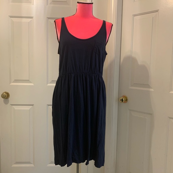 Like new H&M blue scoop-neck dress w/elastic waist - Picture 2 of 7